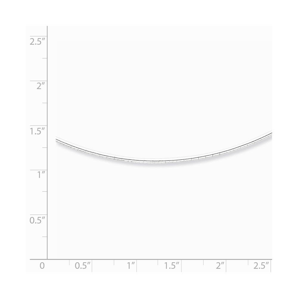 Alternate view of the 1.6mm Sterling Silver Adjustable Neckwire Chain, 16-18 Inch by The Black Bow Jewelry Co.