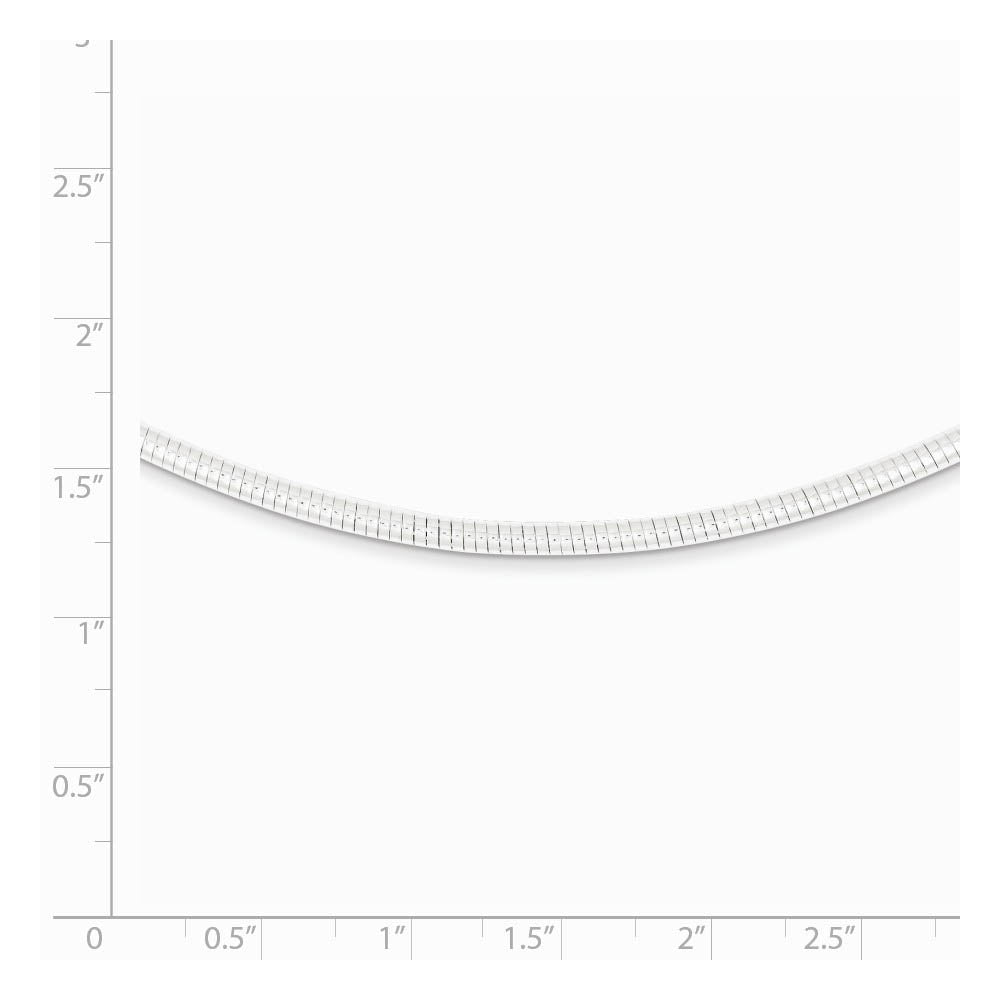 Alternate view of the 2.75mm Sterling Silver Round Neckwire Chain Necklace, 18 Inch by The Black Bow Jewelry Co.