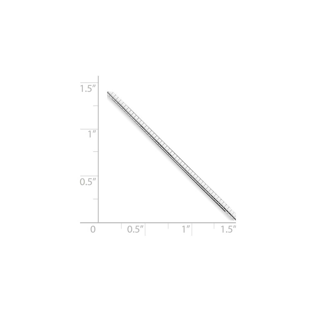 Alternate view of the 4mm Sterling Silver Polished Cubetto Chain Necklace by The Black Bow Jewelry Co.