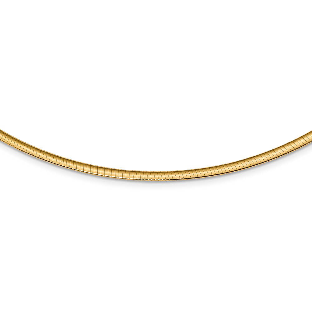 Alternate view of the 3mm Sterling Silver & Gold Tone Plated Reversible Cubetto Necklace by The Black Bow Jewelry Co.