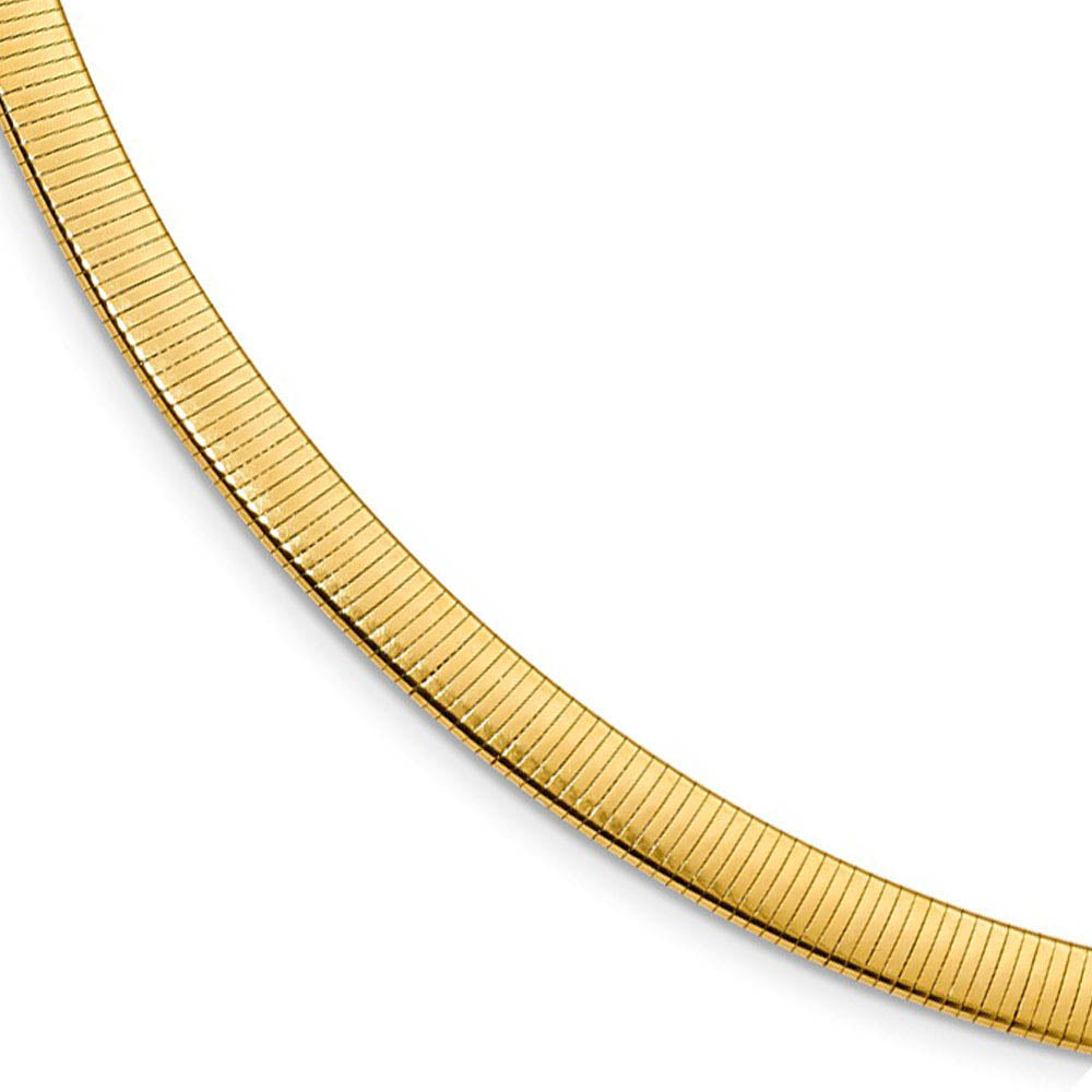 5.75mm Sterling Silver & Gold Tone Plated Reversible Cubetto Necklace, Item C9703-C by The Black Bow Jewelry Co.