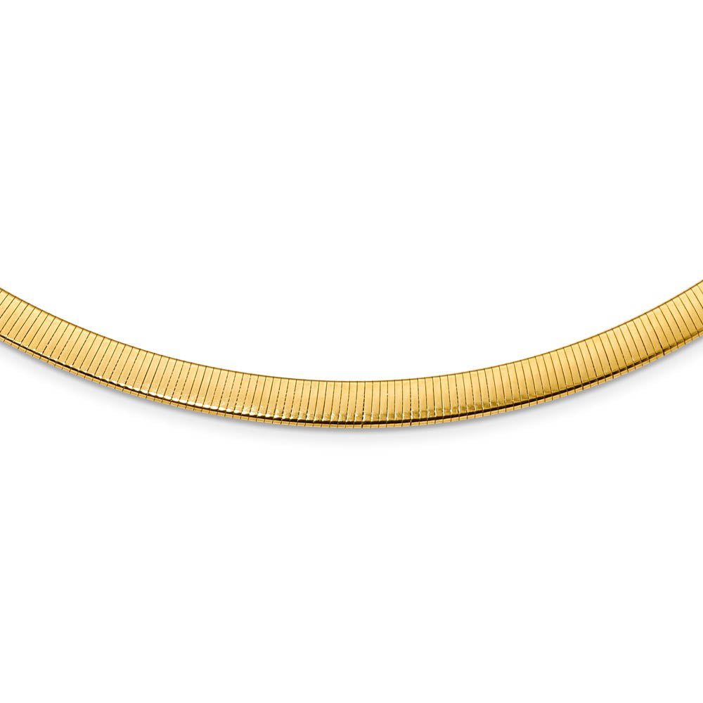 Alternate view of the 5.75mm Sterling Silver & Gold Tone Plated Reversible Cubetto Necklace by The Black Bow Jewelry Co.