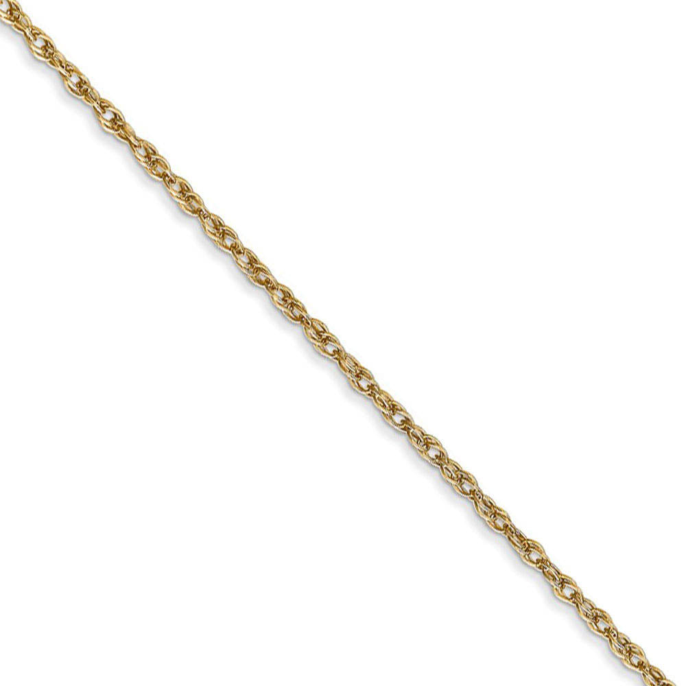 1.5mm 14k Yellow Gold Loose Rope Chain Necklace