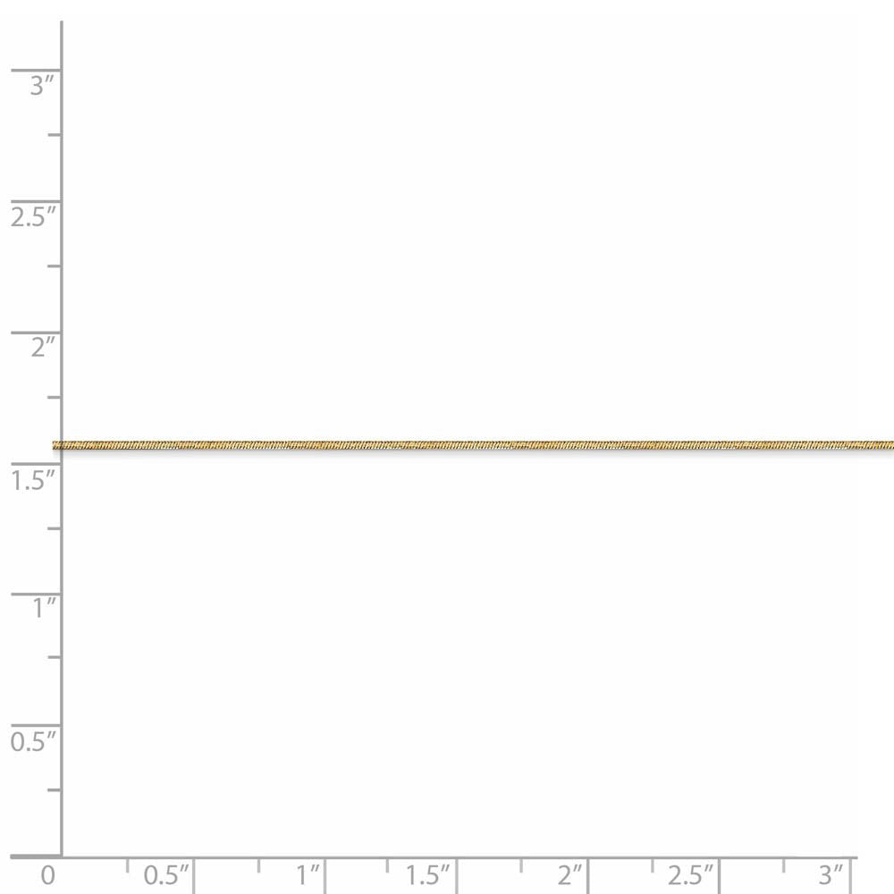 Alternate view of the 0.8mm 14k Yellow Gold Diamond Cut Octagonal Snake Chain Necklace by The Black Bow Jewelry Co.