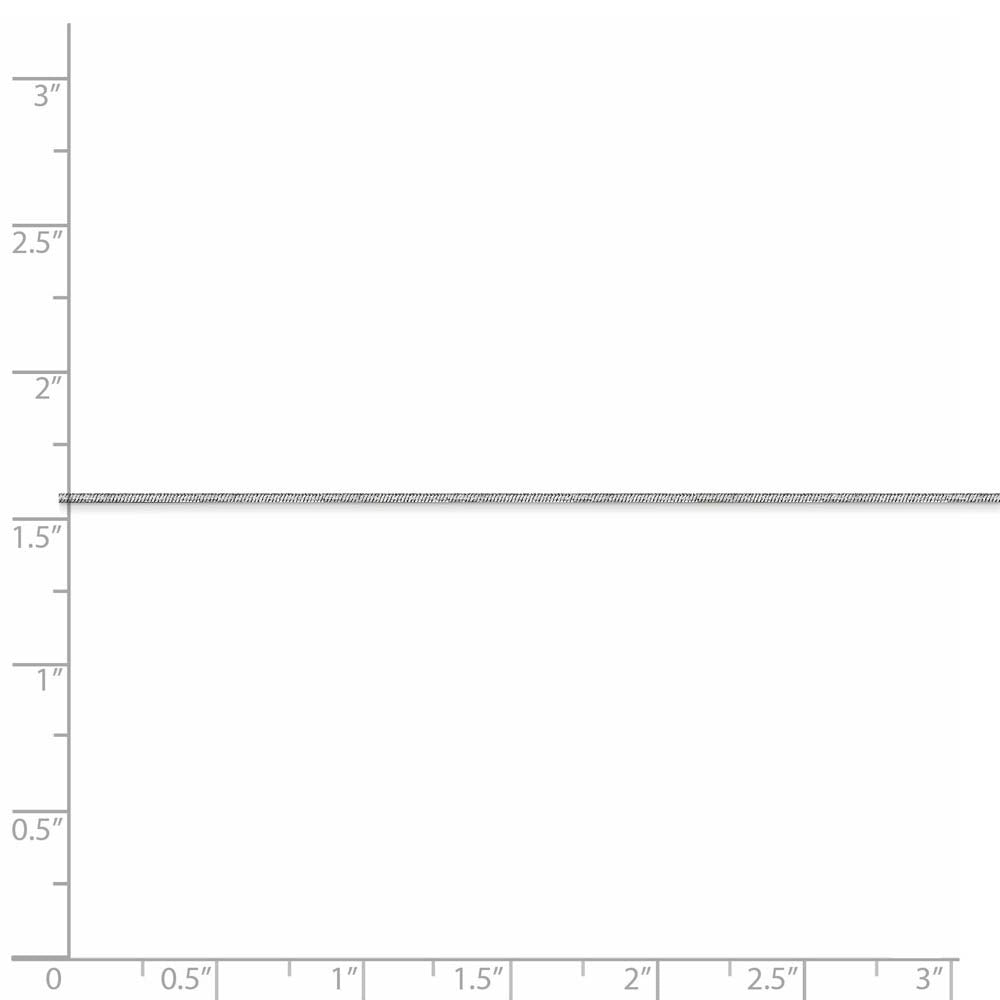 Alternate view of the 0.8mm 14k White Gold Diamond Cut Octagonal Snake Chain Necklace by The Black Bow Jewelry Co.