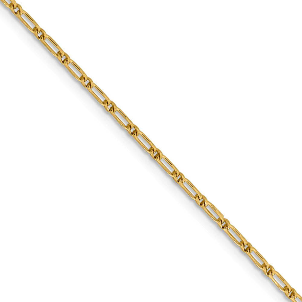 1.6mm 14k Yellow Gold Diamond Cut Fancy Franco Chain Necklace, Item C9806 by The Black Bow Jewelry Co.