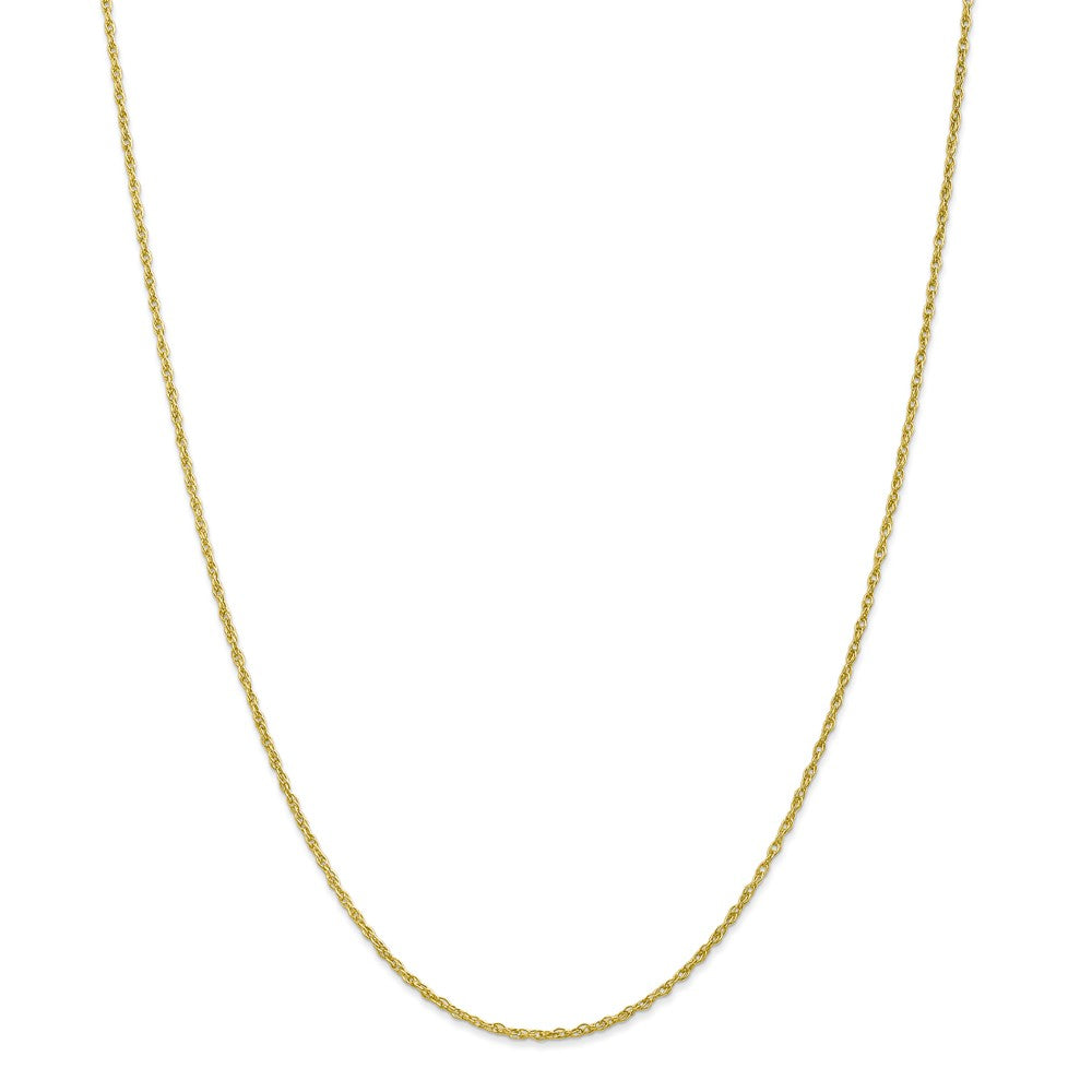 Alternate view of the 1.5mm 10k Yellow Gold Polished Loose Rope Chain Necklace by The Black Bow Jewelry Co.