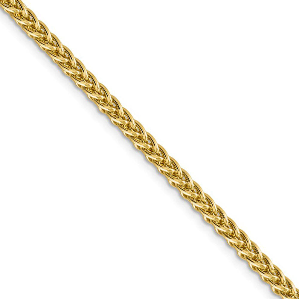 4.3mm, 14k Yellow Gold Hollow Wheat Chain Necklace, Item C9956 by The Black Bow Jewelry Co.