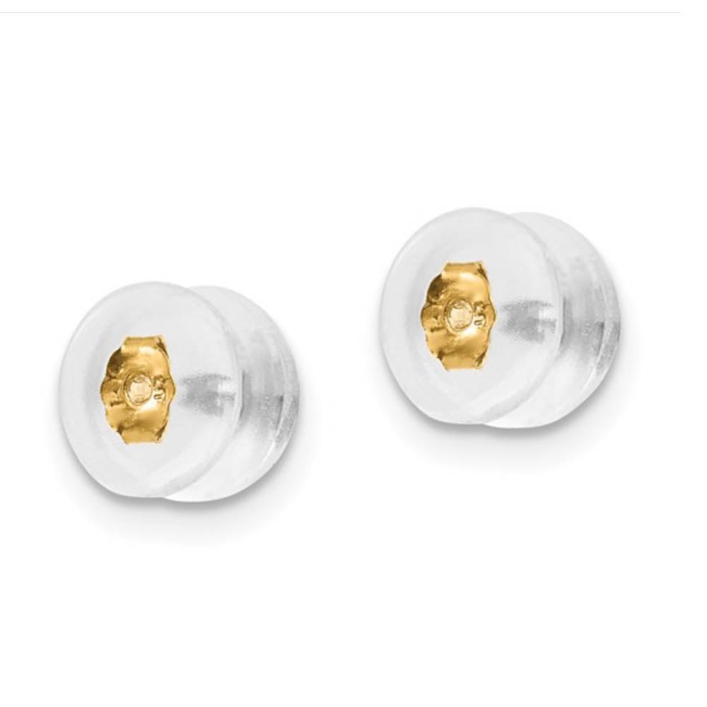 Alternate view of the Kids 3mm Ball Screw Back Stud Earrings in 14k Yellow Gold by The Black Bow Jewelry Co.