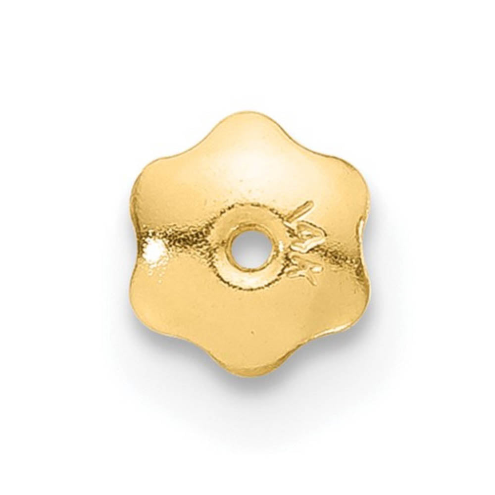 Alternate view of the 3mm Polished Ball Screw Back Stud Earrings in 14k Yellow Gold by The Black Bow Jewelry Co.