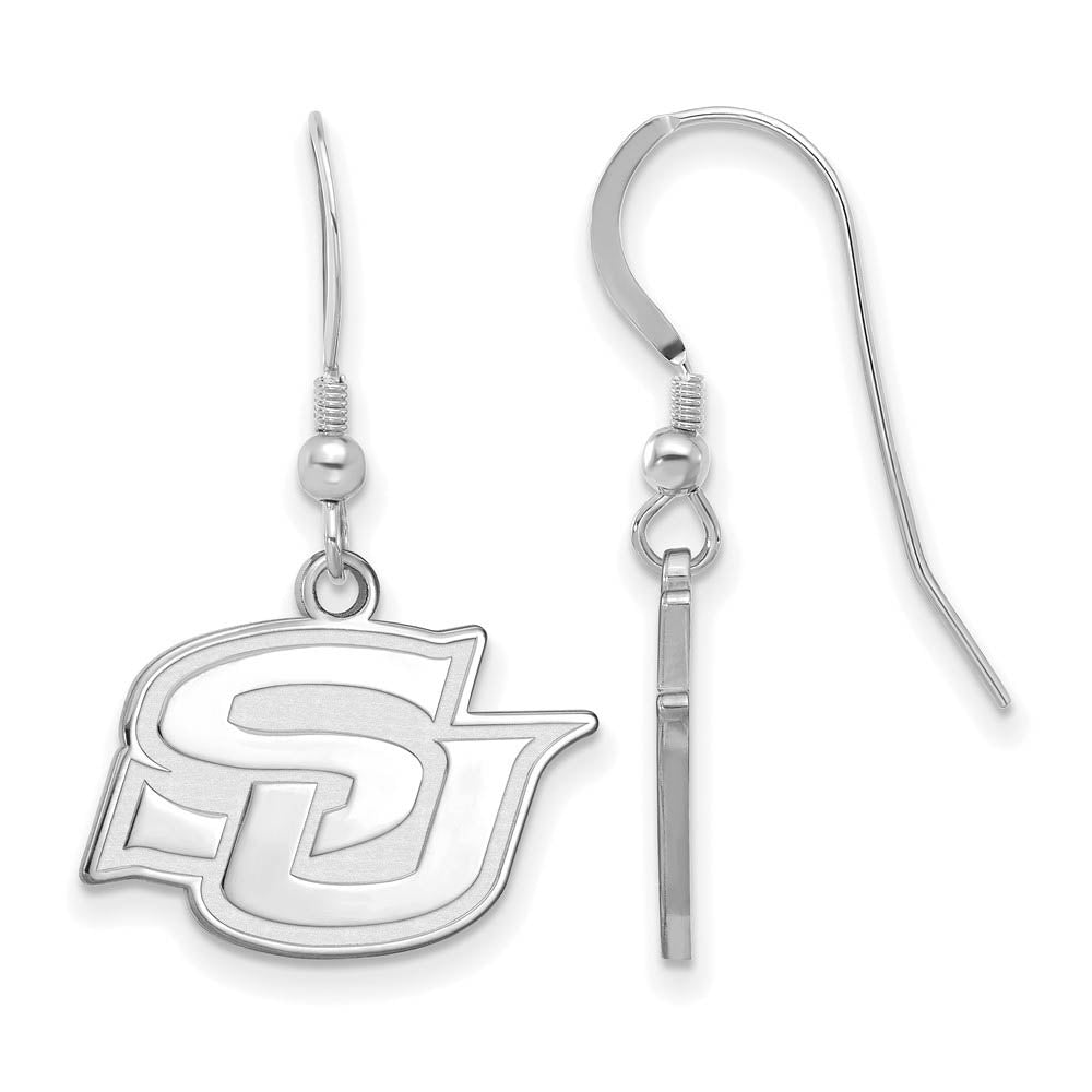 Sterling Silver Southern University Small Dangle Earrings, Item E14023 by The Black Bow Jewelry Co.