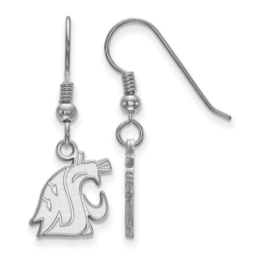 Sterling Silver Washington State Small Dangle Earrings, Item E14075 by The Black Bow Jewelry Co.
