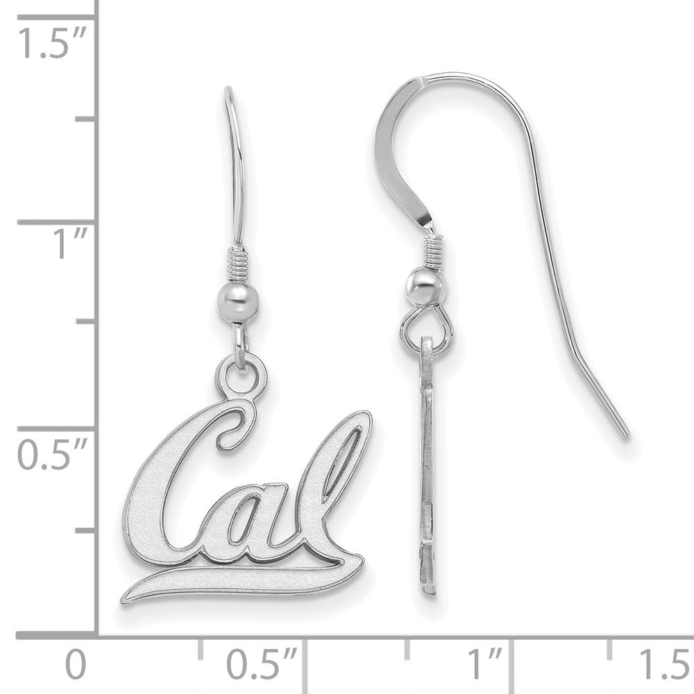 Alternate view of the Sterling Silver Cal Berkeley 'Cal' Dangle Earring by The Black Bow Jewelry Co.