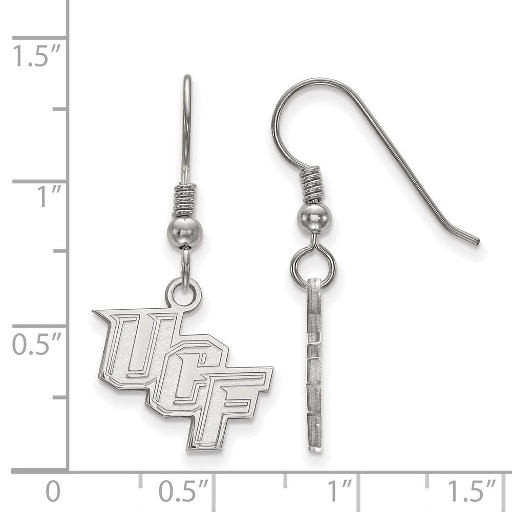 Alternate view of the Sterling Silver Univ. of Central Florida Dangle Earrings by The Black Bow Jewelry Co.