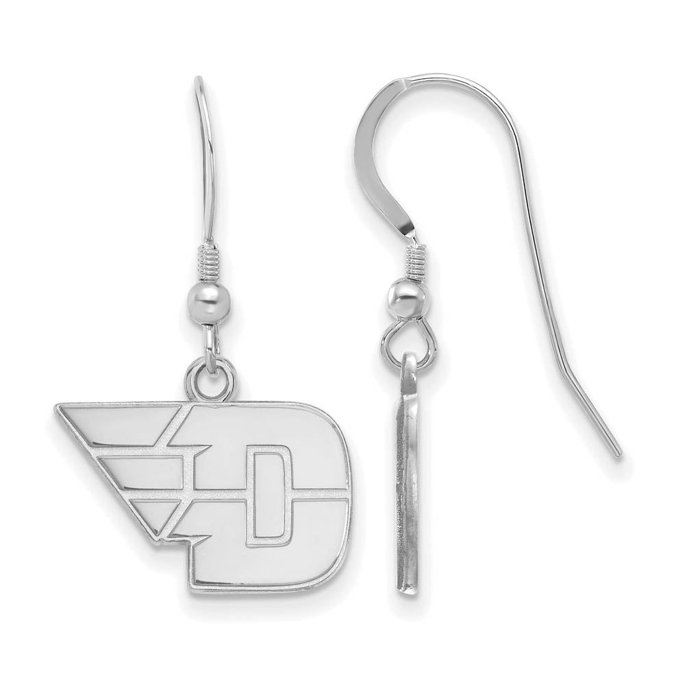 Sterling Silver University of Dayton Small Dangle Earrings, Item E14109 by The Black Bow Jewelry Co.