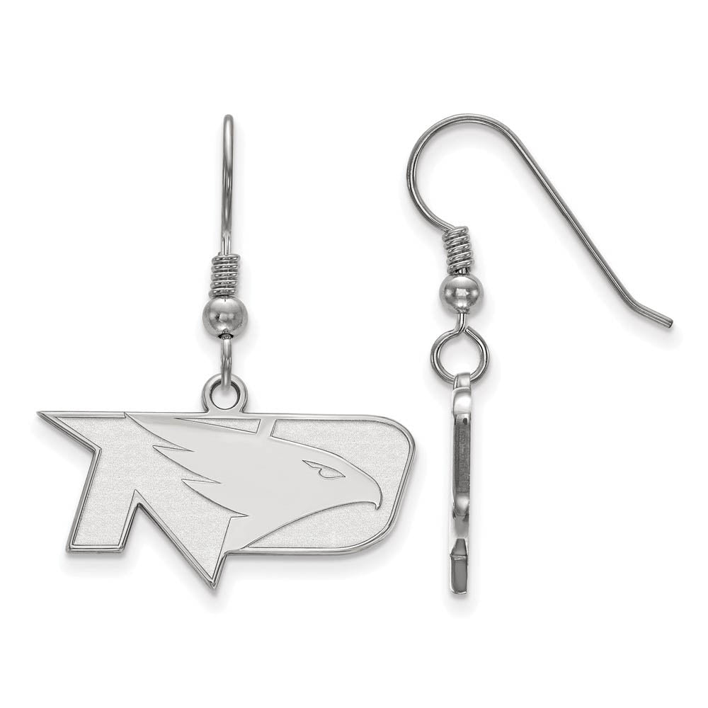 Sterling Silver Univ. of North Dakota Small Dangle Earrings, Item E14116 by The Black Bow Jewelry Co.