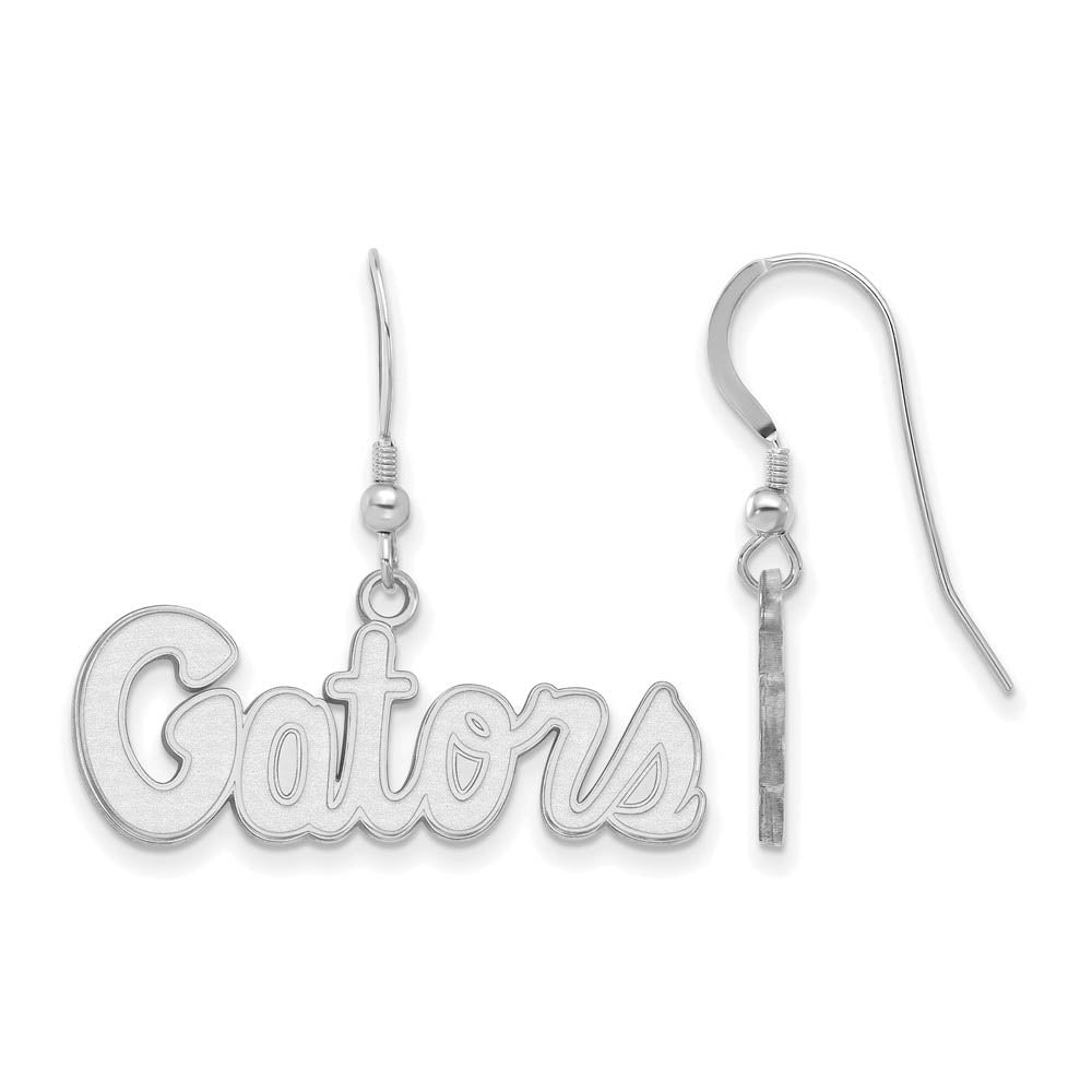 Sterling Silver University of Florida Small 'Gators' Dangle Earrings, Item E14189 by The Black Bow Jewelry Co.