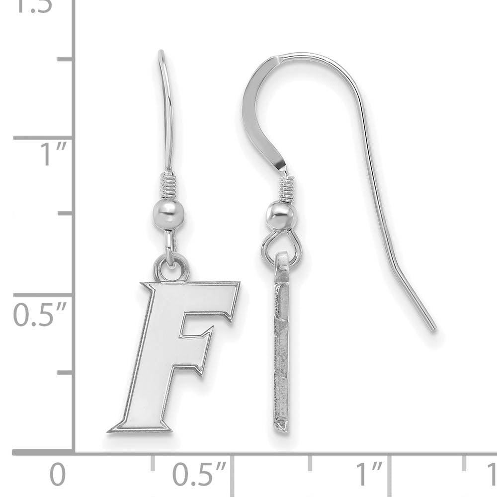 Alternate view of the Sterling Silver University of Florida Small Dangle Earrings by The Black Bow Jewelry Co.