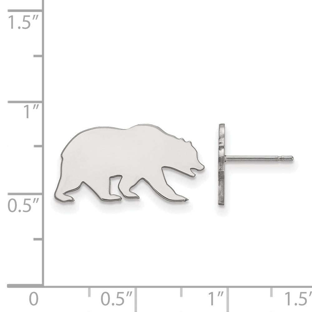 Alternate view of the Sterling Silver Cal Berkeley Sm Post Earring by The Black Bow Jewelry Co.
