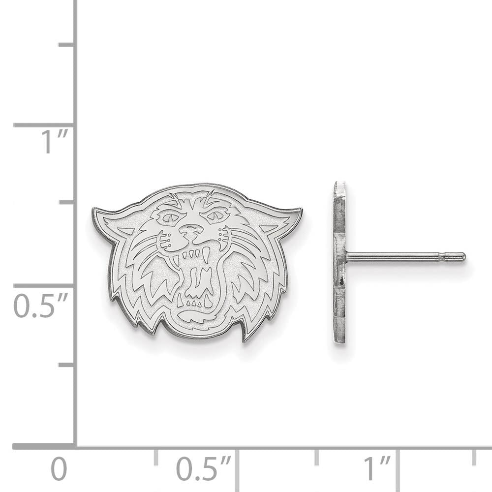 Alternate view of the Sterling Silver Villanova University Small Post Earrings by The Black Bow Jewelry Co.