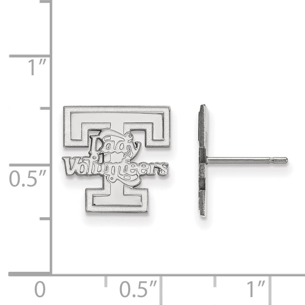 Alternate view of the Sterling Silver University of Tennessee Small Post Earrings by The Black Bow Jewelry Co.