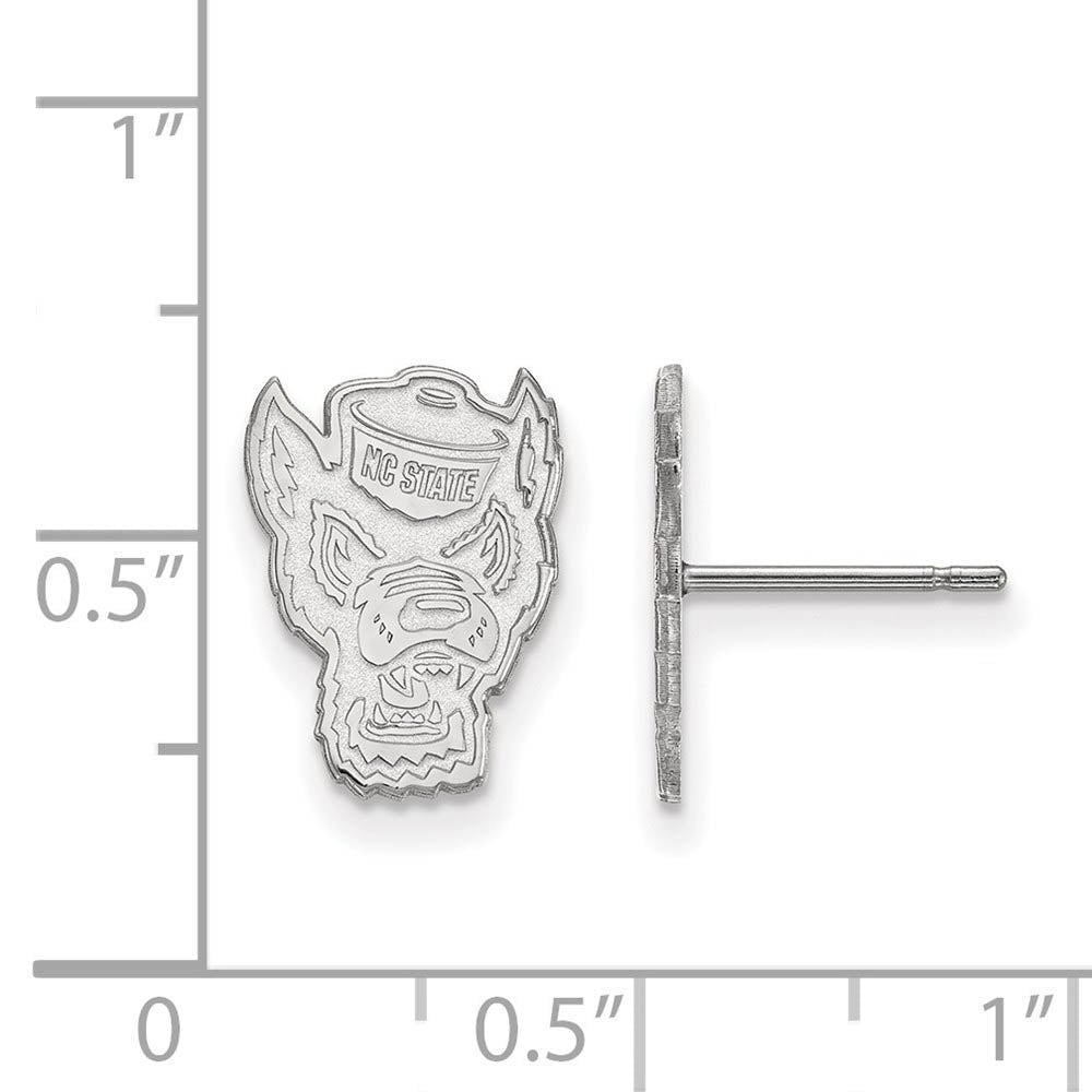 Alternate view of the Sterling Silver North Carolina State Sm Post Earrings by The Black Bow Jewelry Co.