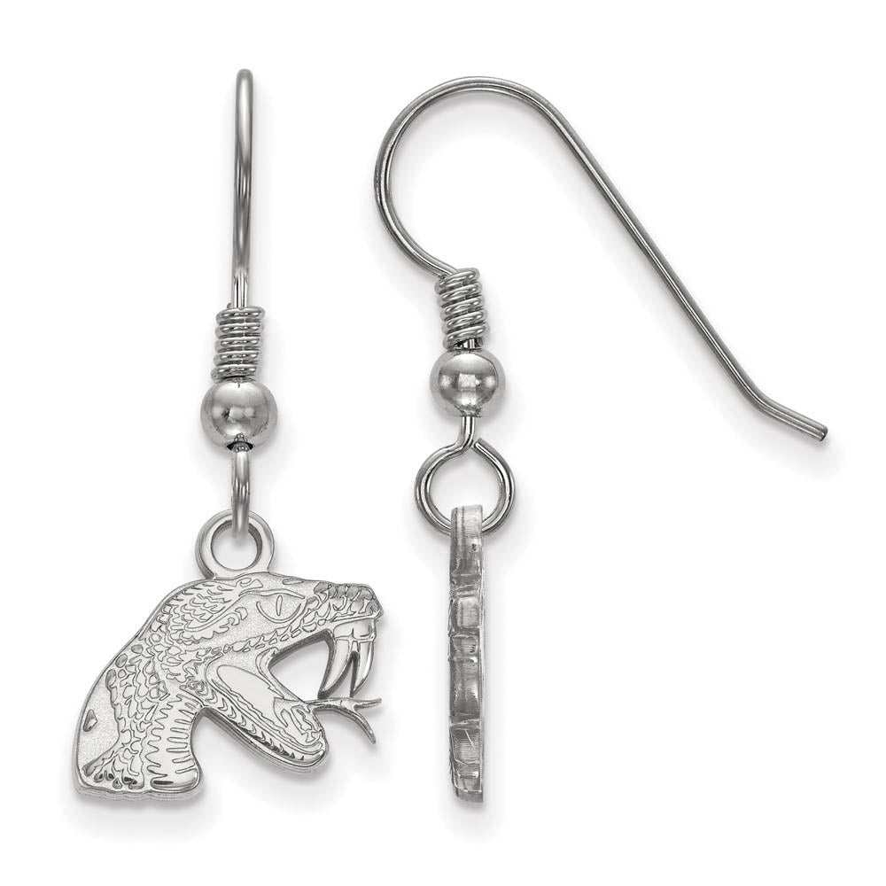 Sterling Silver Florida A&M University XS (Tiny) Dangle Earrings, Item E15468 by The Black Bow Jewelry Co.