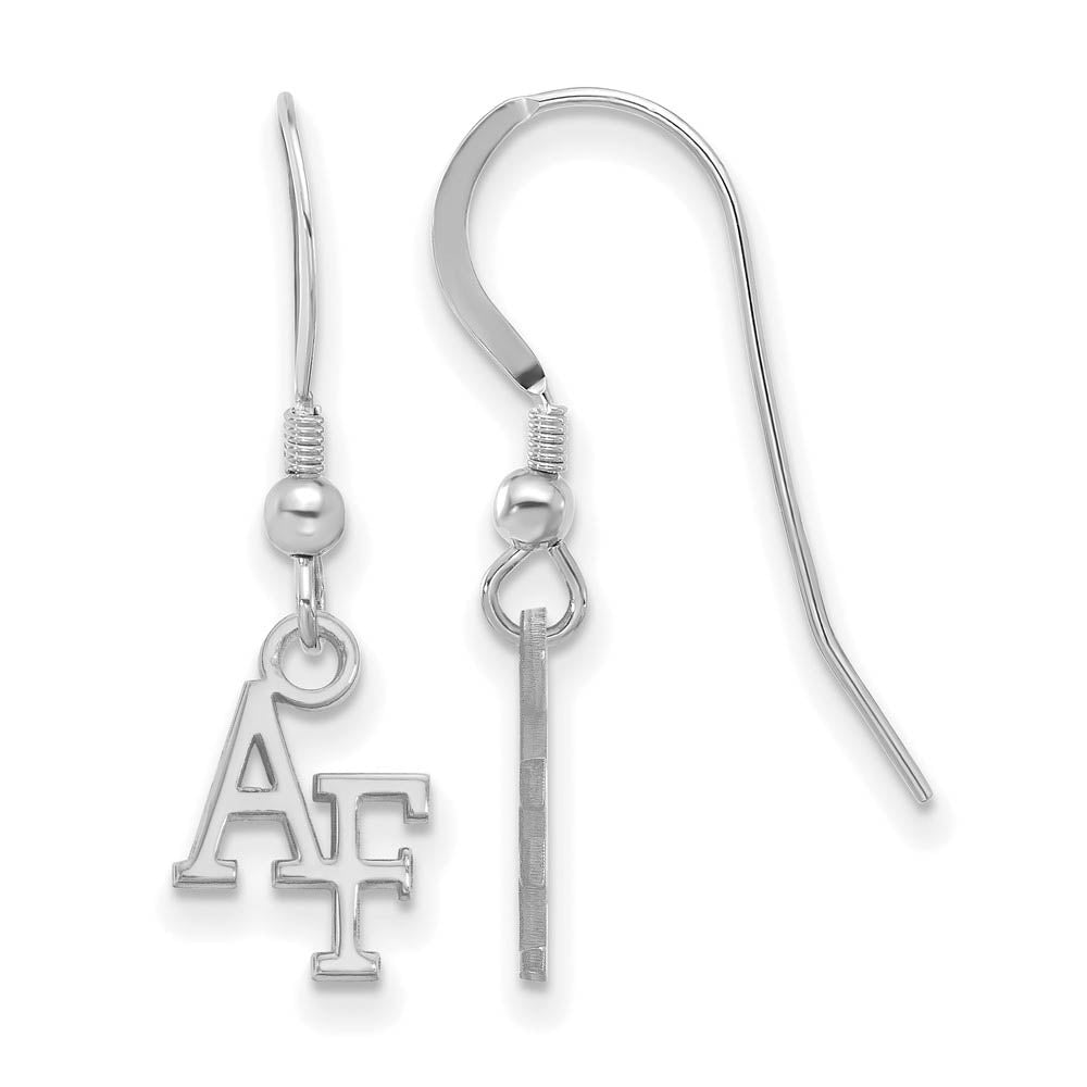 Sterling Silver Air force Academy XS (Tiny) Dangle Earrings, Item E15498 by The Black Bow Jewelry Co.