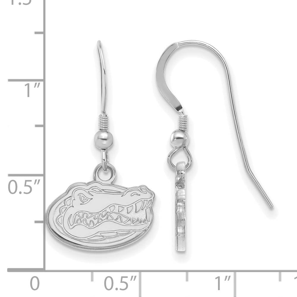 Alternate view of the Sterling Silver University of Florida XS (Tiny) Dangle Wire Earrings by The Black Bow Jewelry Co.