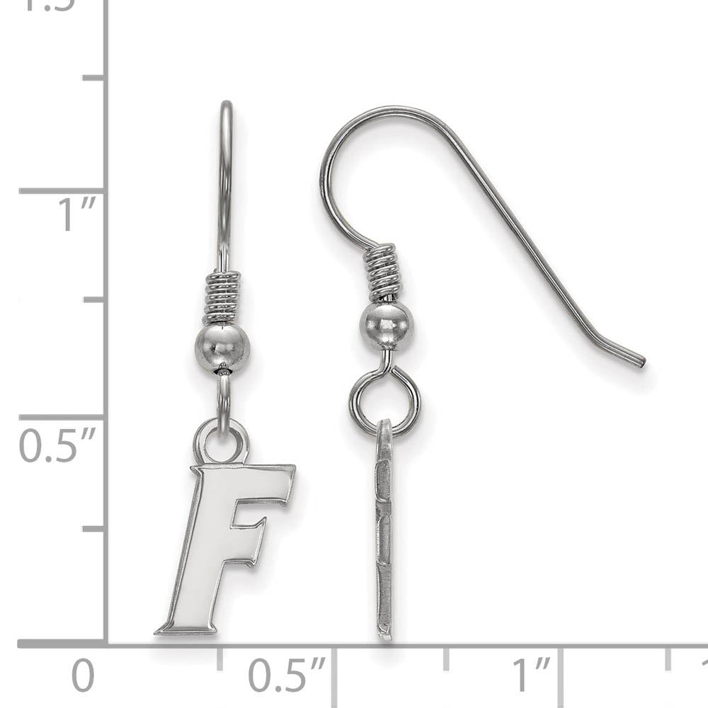 Alternate view of the Sterling Silver University of Florida XS (Tiny) Dangle Earrings by The Black Bow Jewelry Co.