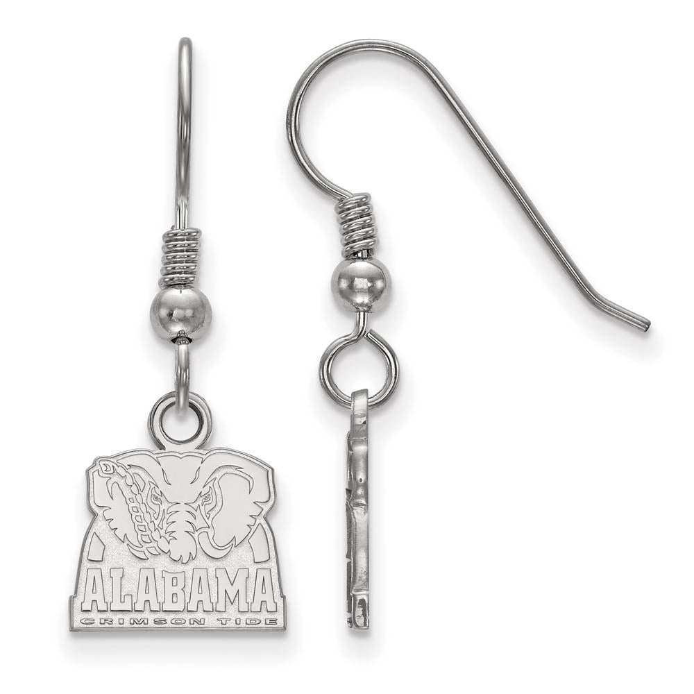 Sterling Silver University of Alabama XS (Tiny) Dangle Earrings, Item E15601 by The Black Bow Jewelry Co.