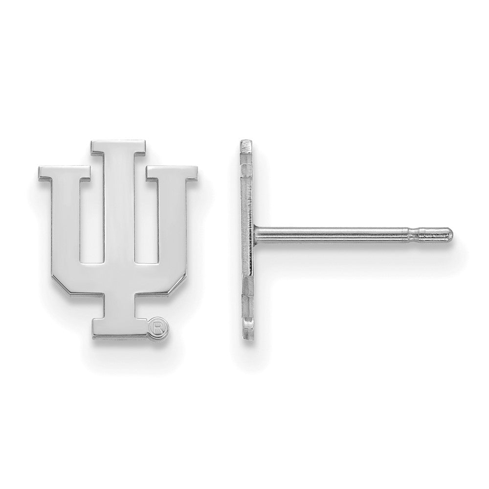 10k White Gold University of Louisville XS (Tiny) Post Earrings