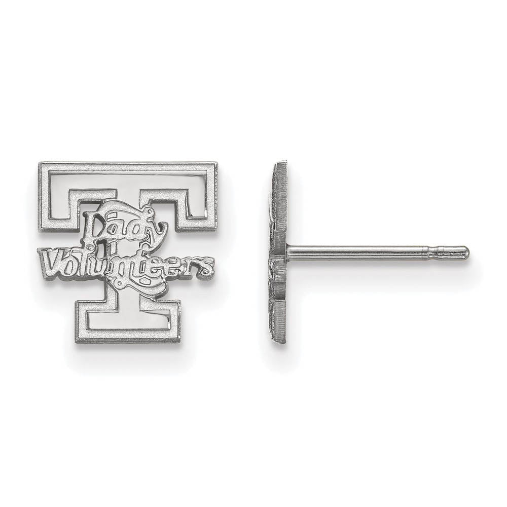 14k White Gold University of Tennessee XS (Tiny) Post Earrings, Item E15947 by The Black Bow Jewelry Co.