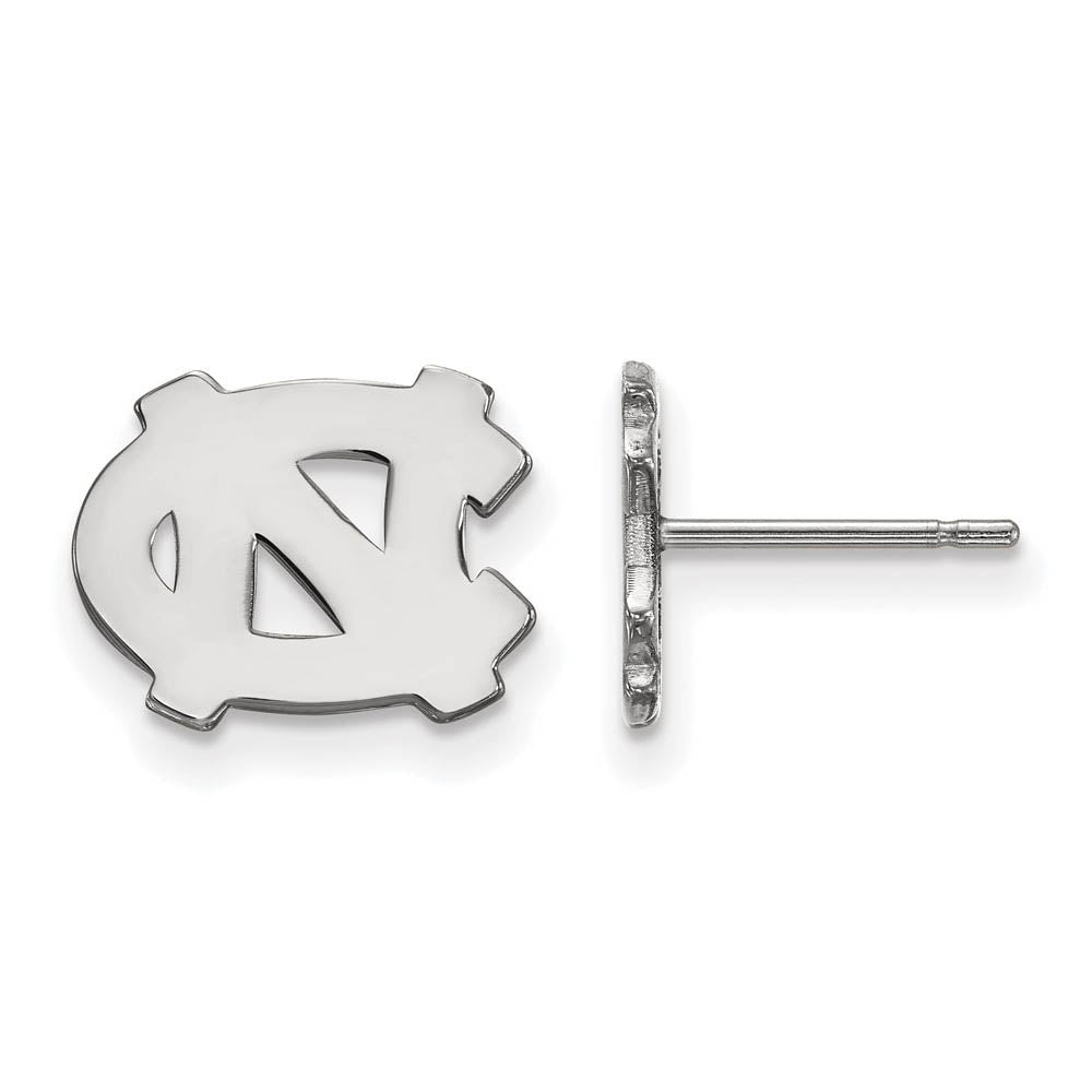Sterling Silver U of North Carolina XS (Tiny) Post Earrings, Item E16323 by The Black Bow Jewelry Co.