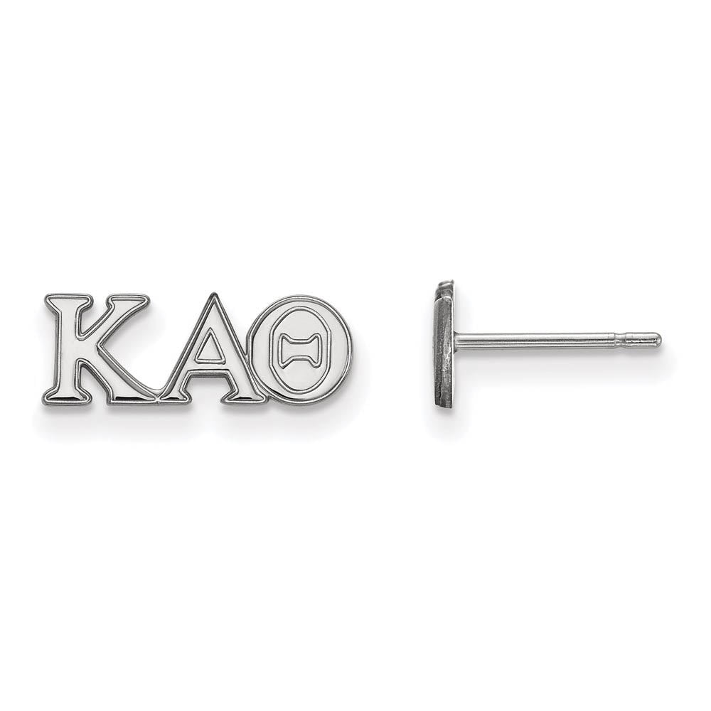 Sterling Silver Kappa Alpha Theta XS Greek Letters Post Earrings, Item E17438 by The Black Bow Jewelry Co.