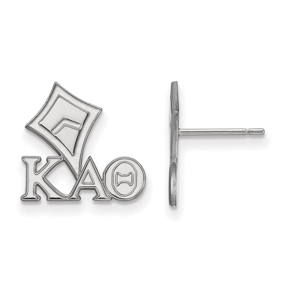 Sterling Silver Kappa Alpha Theta XS Post Earrings, Item E17439 by The Black Bow Jewelry Co.