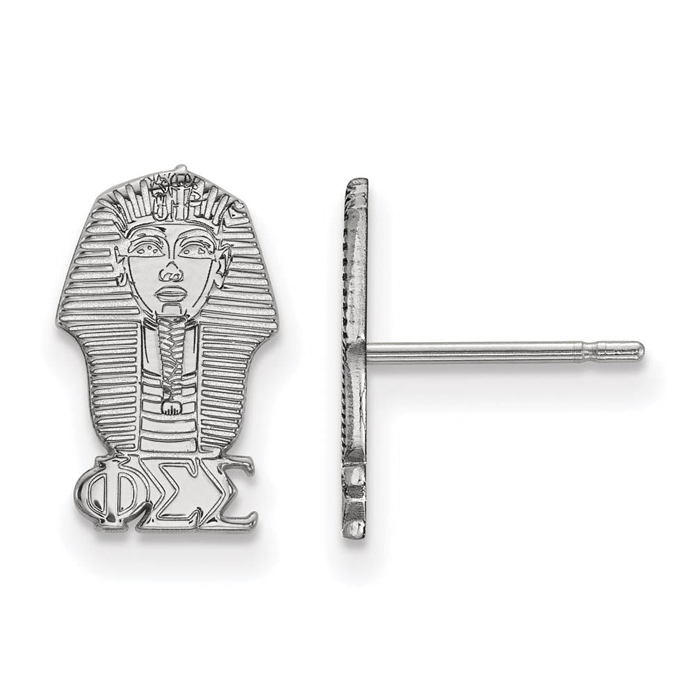 Sterling Silver Phi Sigma Sigma XS Post Earrings, Item E17447 by The Black Bow Jewelry Co.
