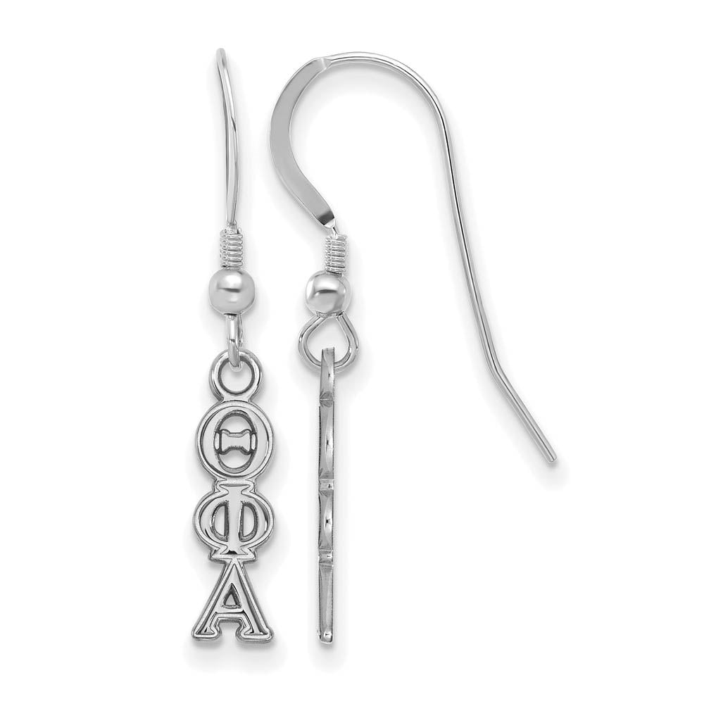 Sterling Silver Theta Phi Alpha XS Dangle Earrings, Item E17586 by The Black Bow Jewelry Co.