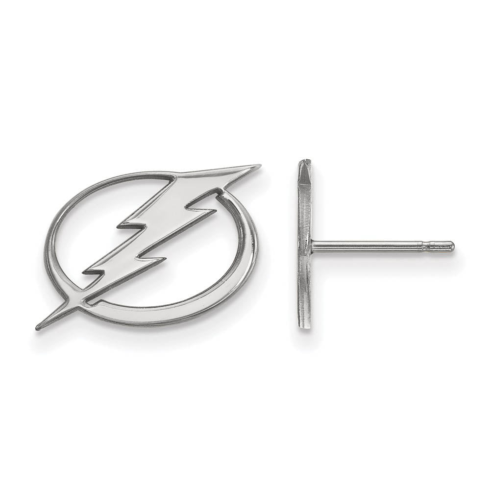 Sterling Silver NHL Tampa Bay Lightning Small Post Earrings, Item E18031 by The Black Bow Jewelry Co.