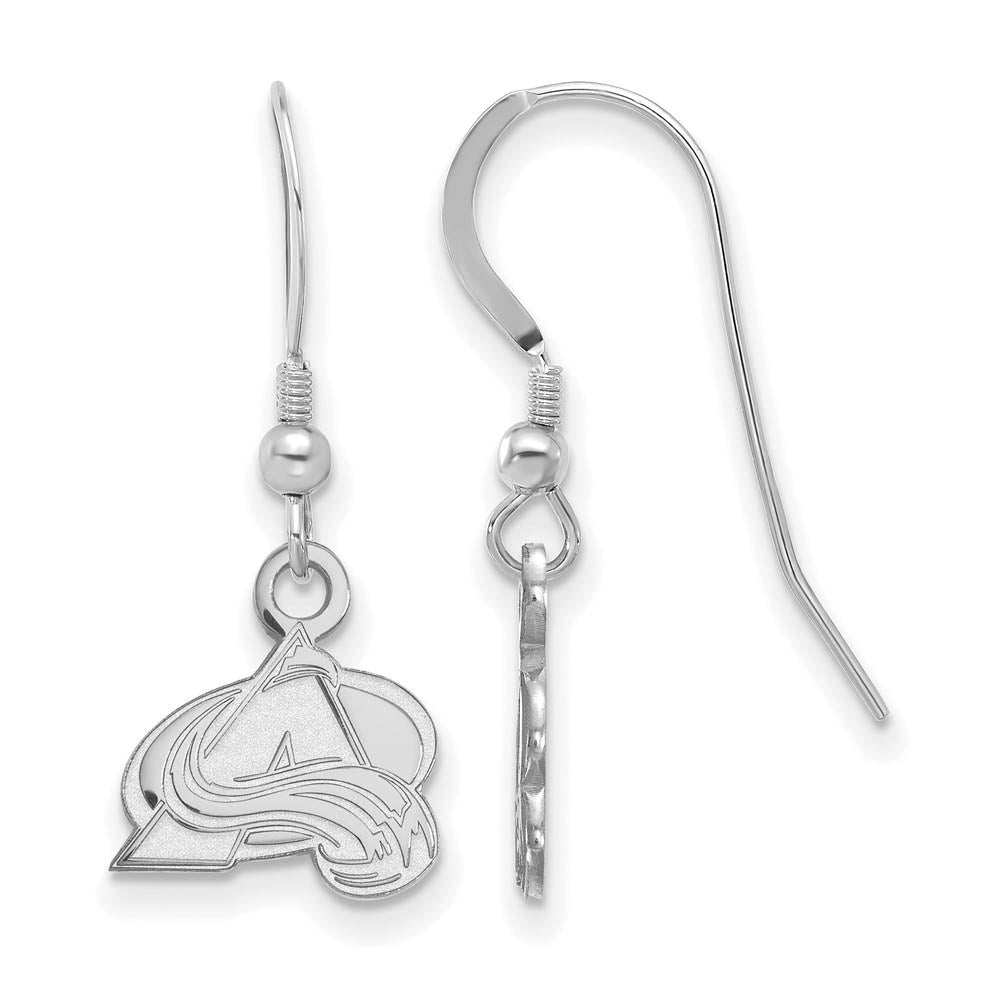 Sterling Silver NHL Colorado Avalanche XS Dangle Earrings, Item E18041 by The Black Bow Jewelry Co.