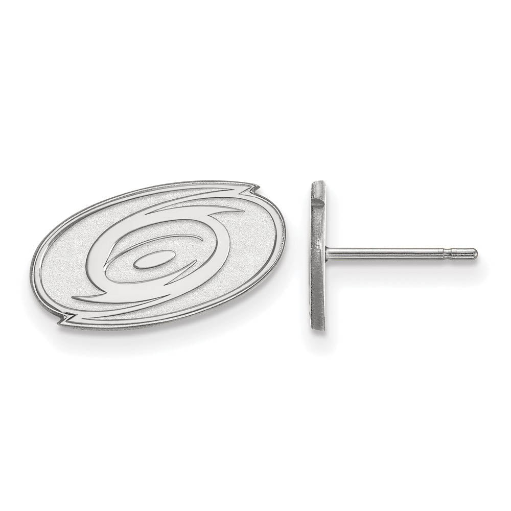 Sterling Silver NHL Carolina Hurricanes XS Post Earrings, Item E18072 by The Black Bow Jewelry Co.