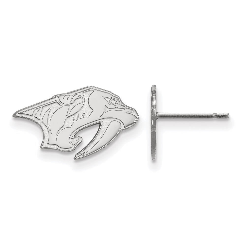 Sterling Silver NHL Nashville Predators XS Post Earrings, Item E18093 by The Black Bow Jewelry Co.
