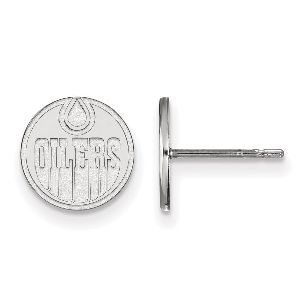 Sterling Silver NHL Edmonton Oilers XS Post Earrings, Item E18096 by The Black Bow Jewelry Co.