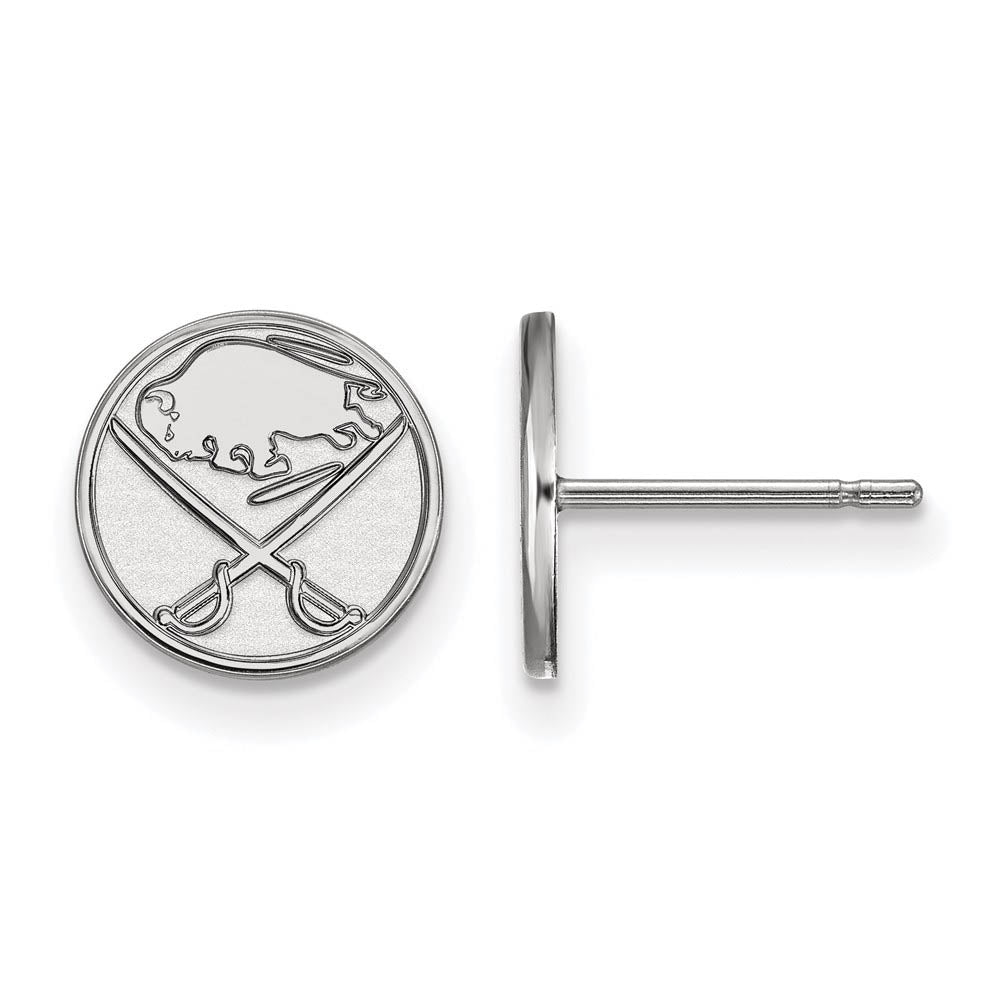 Sterling Silver NHL Buffalo Sabres XS Post Earrings, Item E18100 by The Black Bow Jewelry Co.