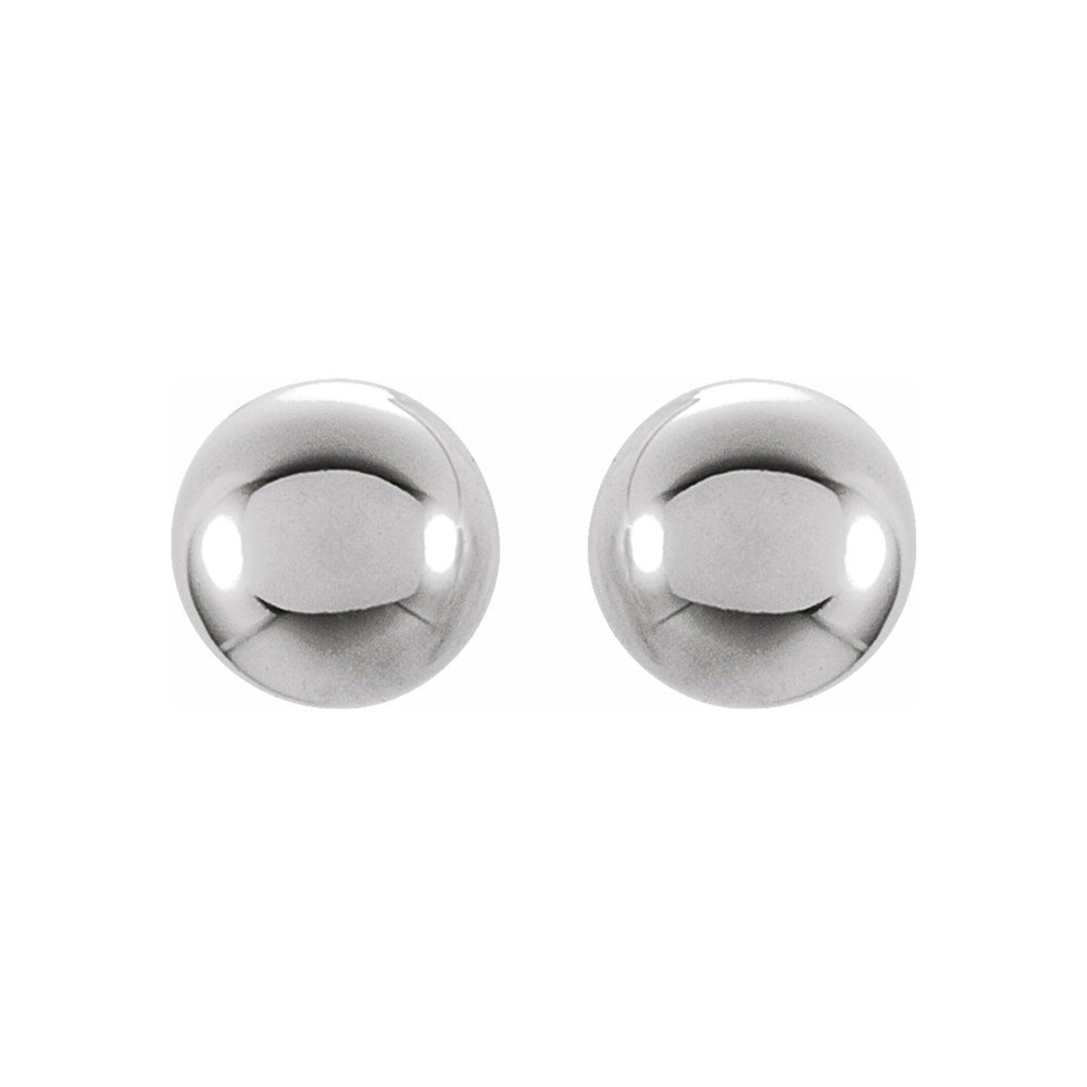 3mm 14K White Gold Hollow Ball Screw Back Stud Earrings, Item E18547-3 by The Black Bow Jewelry Co.
