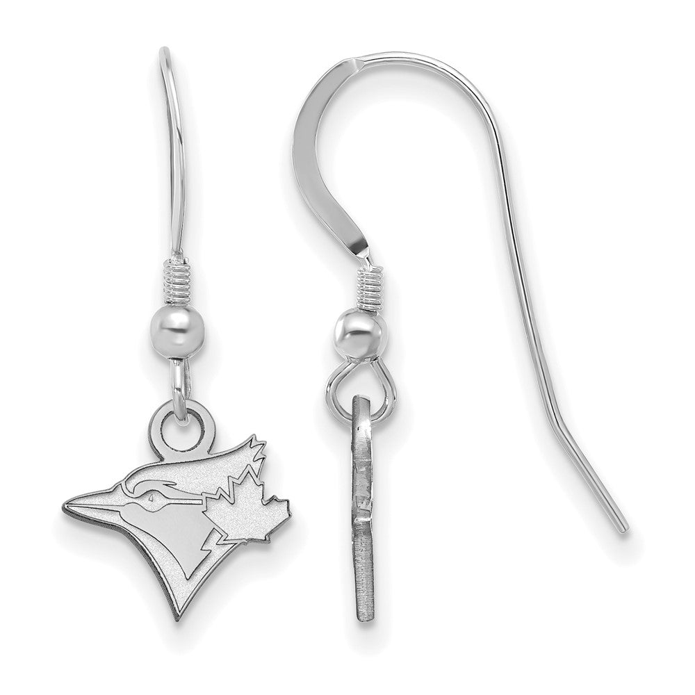Sterling Silver MLB Toronto Blue Jays XS Dangle Earrings, Item E18566 by The Black Bow Jewelry Co.