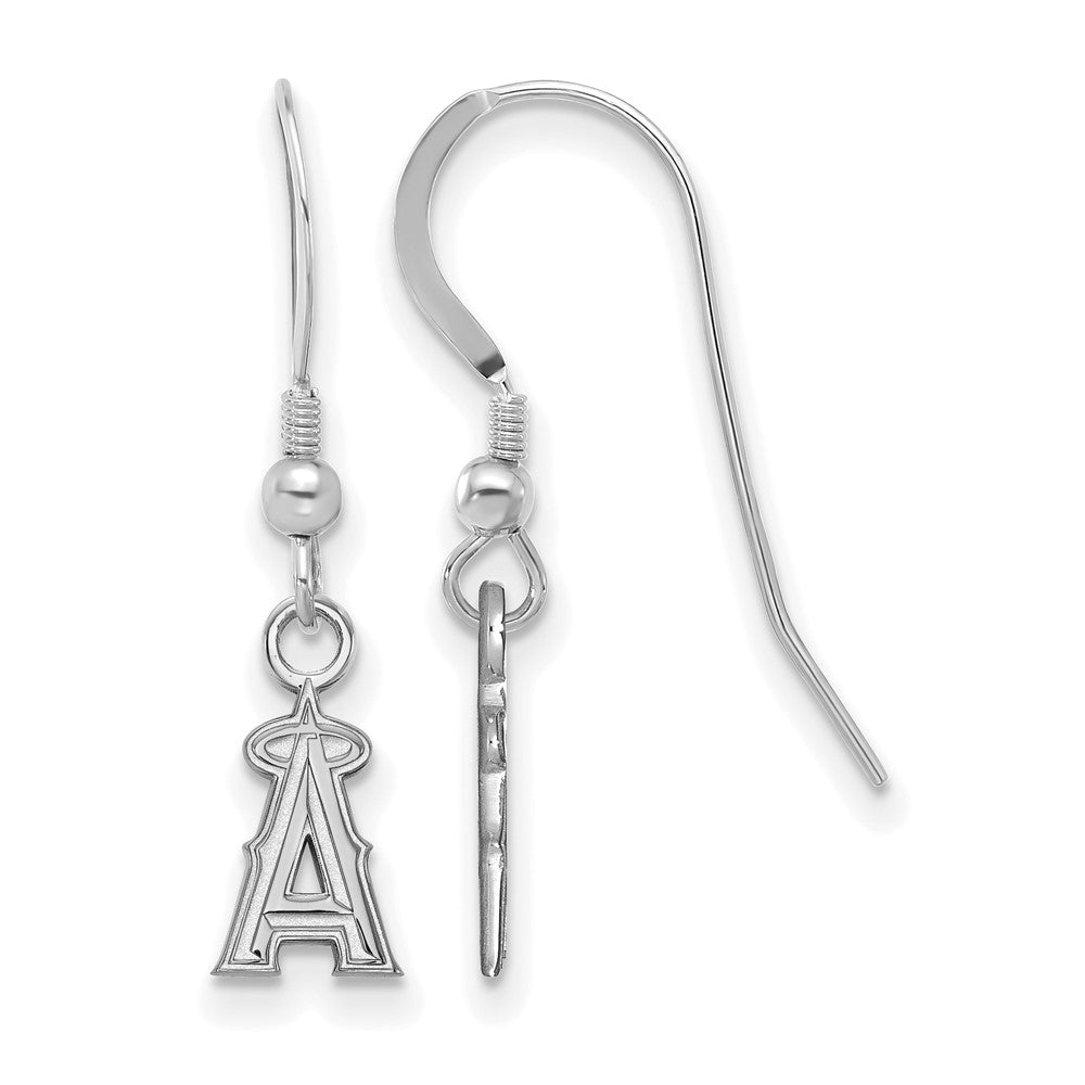 Sterling Silver MLB Los Angeles Angels XS Dangle Earrings, Item E18762 by The Black Bow Jewelry Co.