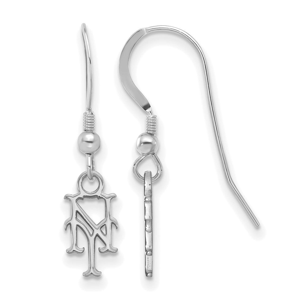 Sterling Silver MLB New York Mets XS Dangle Earrings, Item E18811 by The Black Bow Jewelry Co.