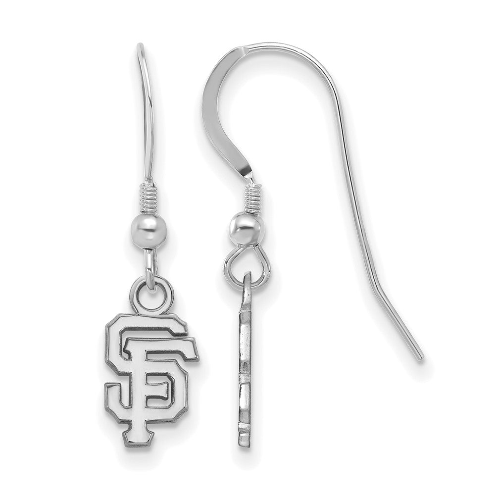 Sterling Silver MLB San Francisco Giants XS Dangle Earrings, Item E18900 by The Black Bow Jewelry Co.