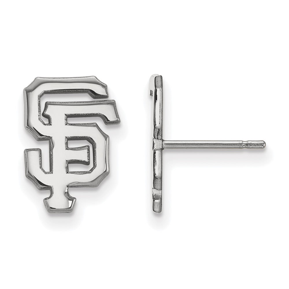 Sterling Silver MLB San Francisco Giants SM Post Earrings, Item E18901 by The Black Bow Jewelry Co.